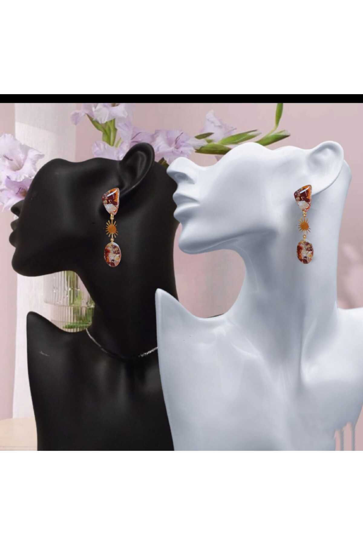 Dodemert Home Kahverengi Tasarim Doğaltaş Görünümlü Polimer Kil & Epoksi Tasari