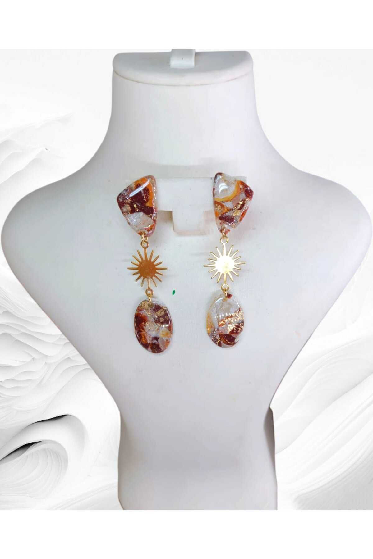 Dodemert Home Kahverengi Tasarim Doğaltaş Görünümlü Polimer Kil & Epoksi Tasari