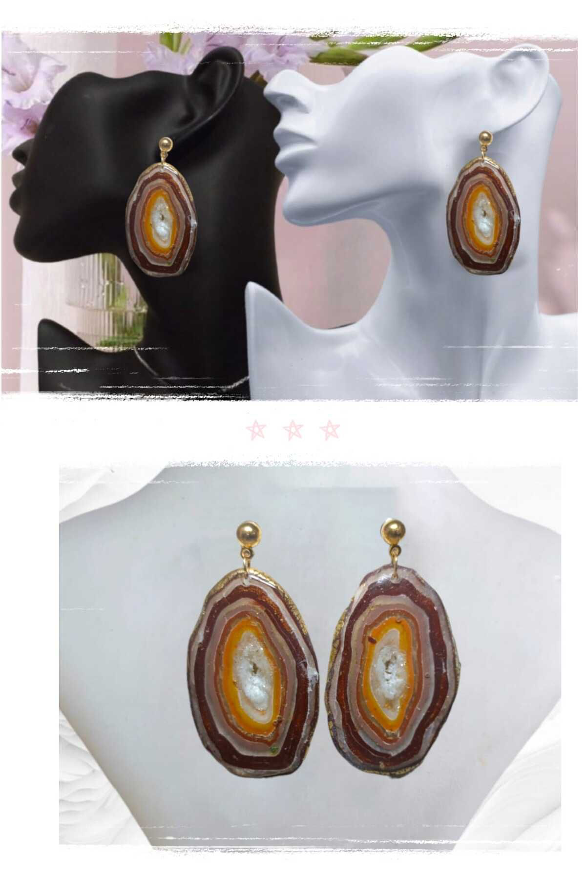 Dodemert Home Kahverengi Tasarim Doğaltaş Görünümlü Polimer Kil & Epoksi Tasari