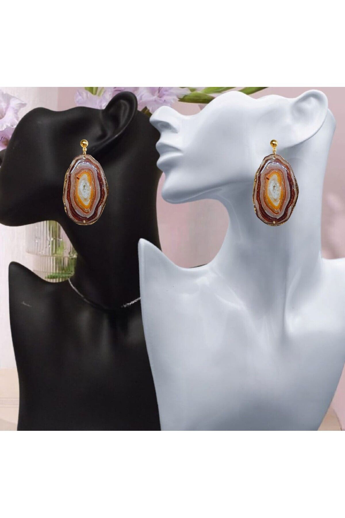 Dodemert Home Kahverengi Tasarim Doğaltaş Görünümlü Polimer Kil & Epoksi Tasari