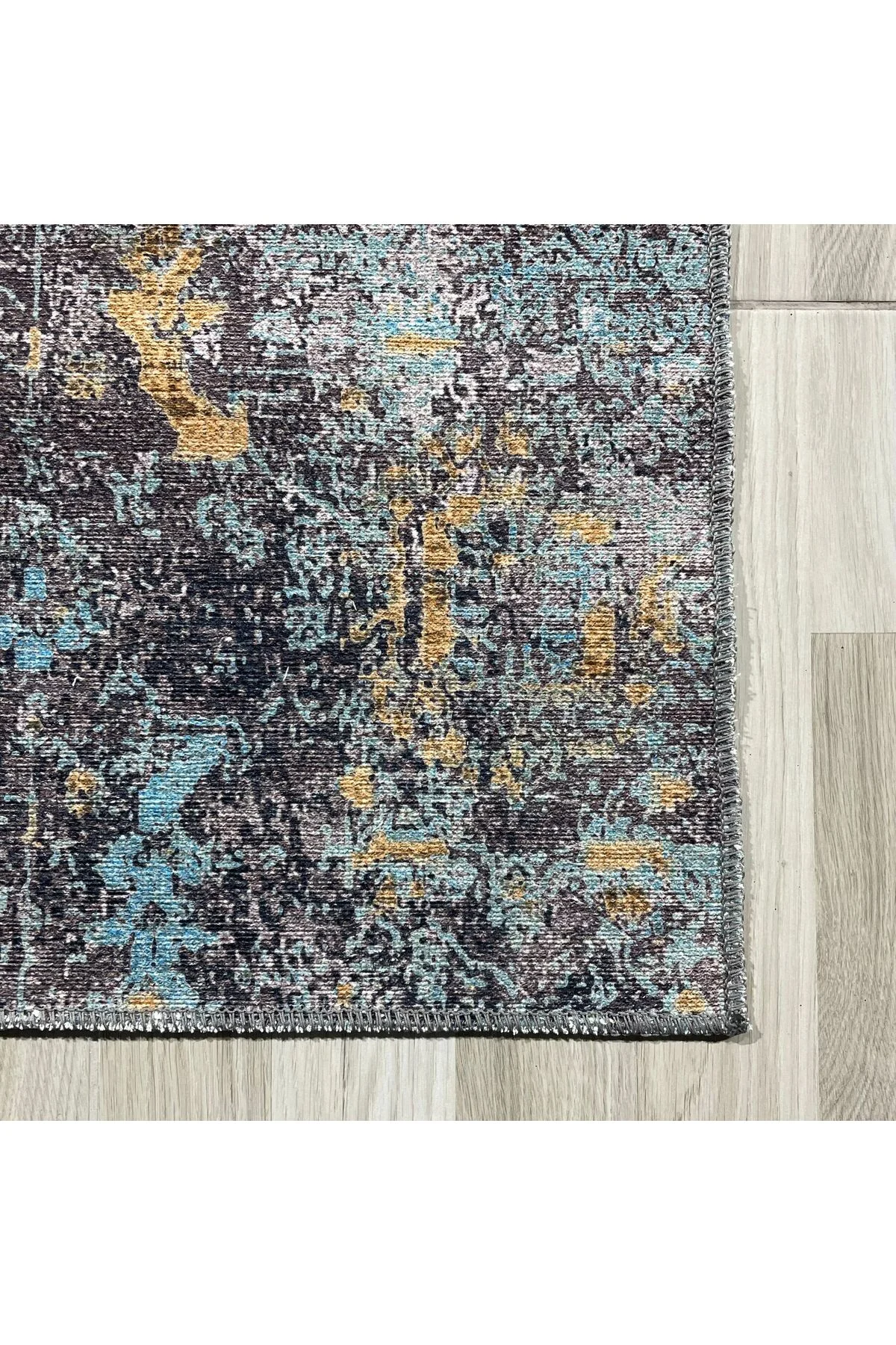 Kahverengi Vizon Hardal Uyumu Tasarım Eskitme Şönil Halı Kilim Yolluk Yıkanabilir Çift Taraflı Kahverengi Vizon Hardal Uyumu Tasarım Eskitme Şönil Halı Kilim Yolluk Yıkanabilir Çift Taraflı