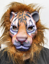İhtiyaçavm Kahverengi Yeleli Saçli Peluş Aslan Maskesi Mega Peluş 13 No