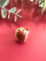 KAHVERENGİ YILDIZ TAŞI ORJİNAL DOĞALTAŞ ALTIN KAPLAMA AYARLANABİL KAHVERENGİ YILDIZ TAŞI ORJİNAL DOĞALTAŞ ALTIN KAPLAMA AYARLANABİL