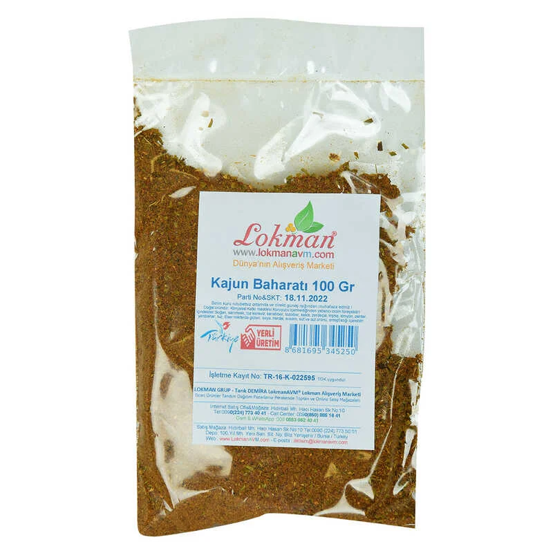 Kajun Baharatı 100 Gr – Orijinal Tat, Doğal Lezzet Kajun Baharatı 100 Gr – Orijinal Tat, Doğal Lezzet