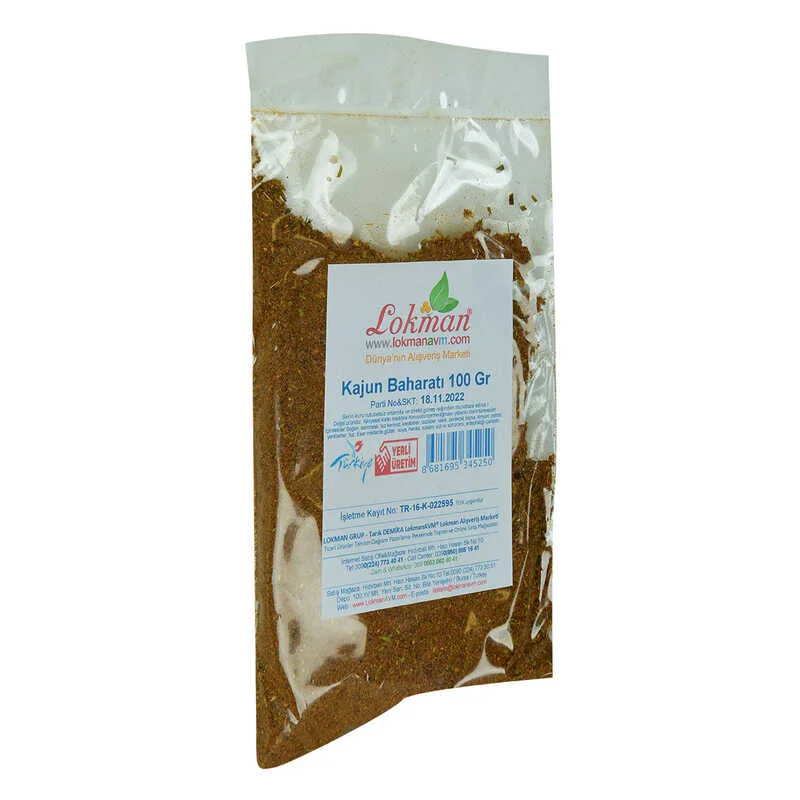 Kajun Baharatı 100 Gr – Orijinal Tat, Doğal Lezzet Kajun Baharatı 100 Gr – Orijinal Tat, Doğal Lezzet