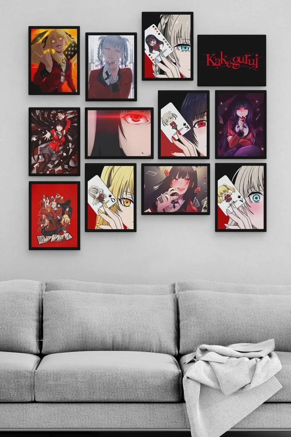 Kakegurui 12 Parça Ahşap Mdf Tablo Zlltb265