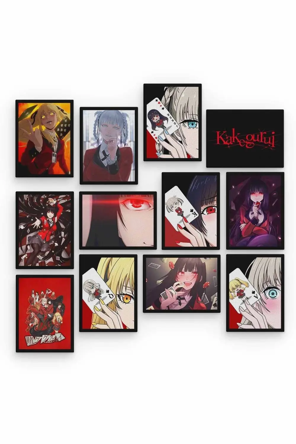 Kakegurui 12 Parça Ahşap Mdf Tablo Zlltb265