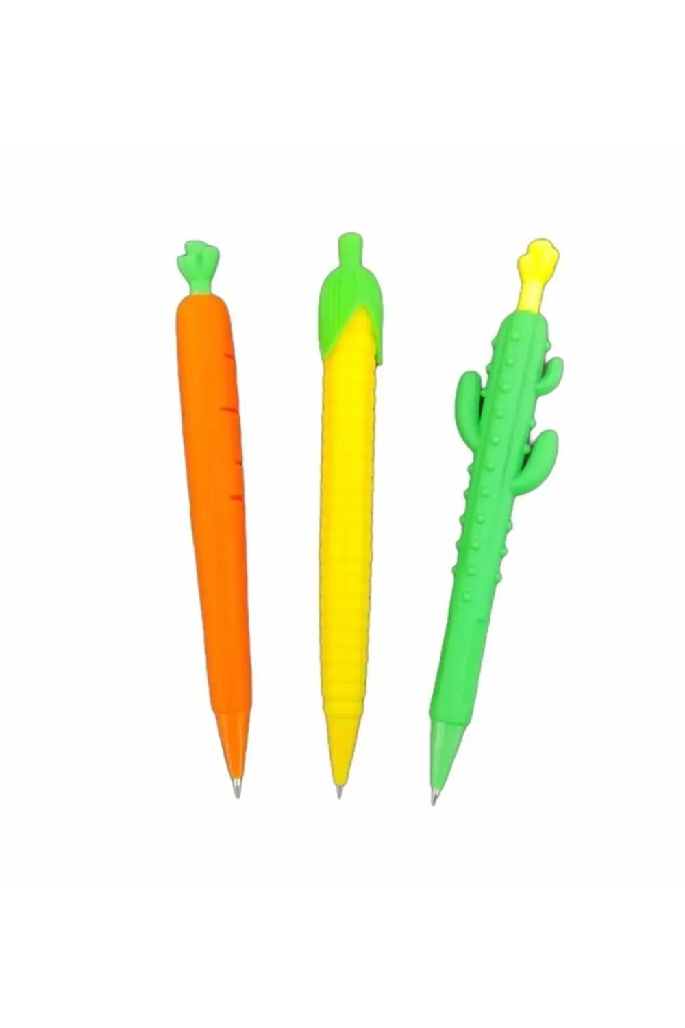 Kaktüs Havuç Mısır Kalem Seti 3 Parça 0,7 Versatil-uçlu Kalem
