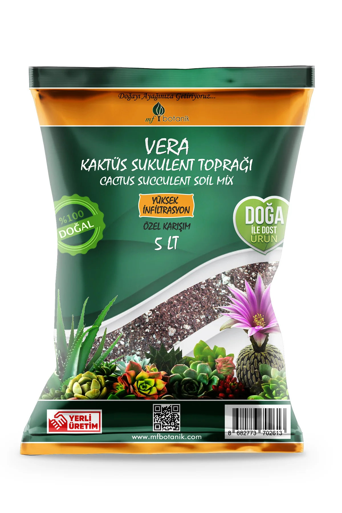 Kaktüs Sukulent Toprağı 5 lt - Teraryum Için Uygun Toprak