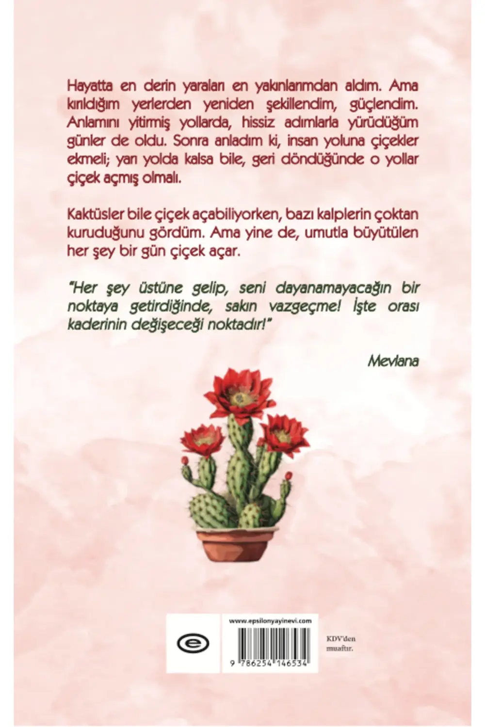 Kaktüsler de Çiçek Açar / Songül Ünsal / Epsilon Yayınevi / 97862