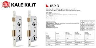 Kale 152 R Silindirli Kilit 60 Mm ( Barelli)