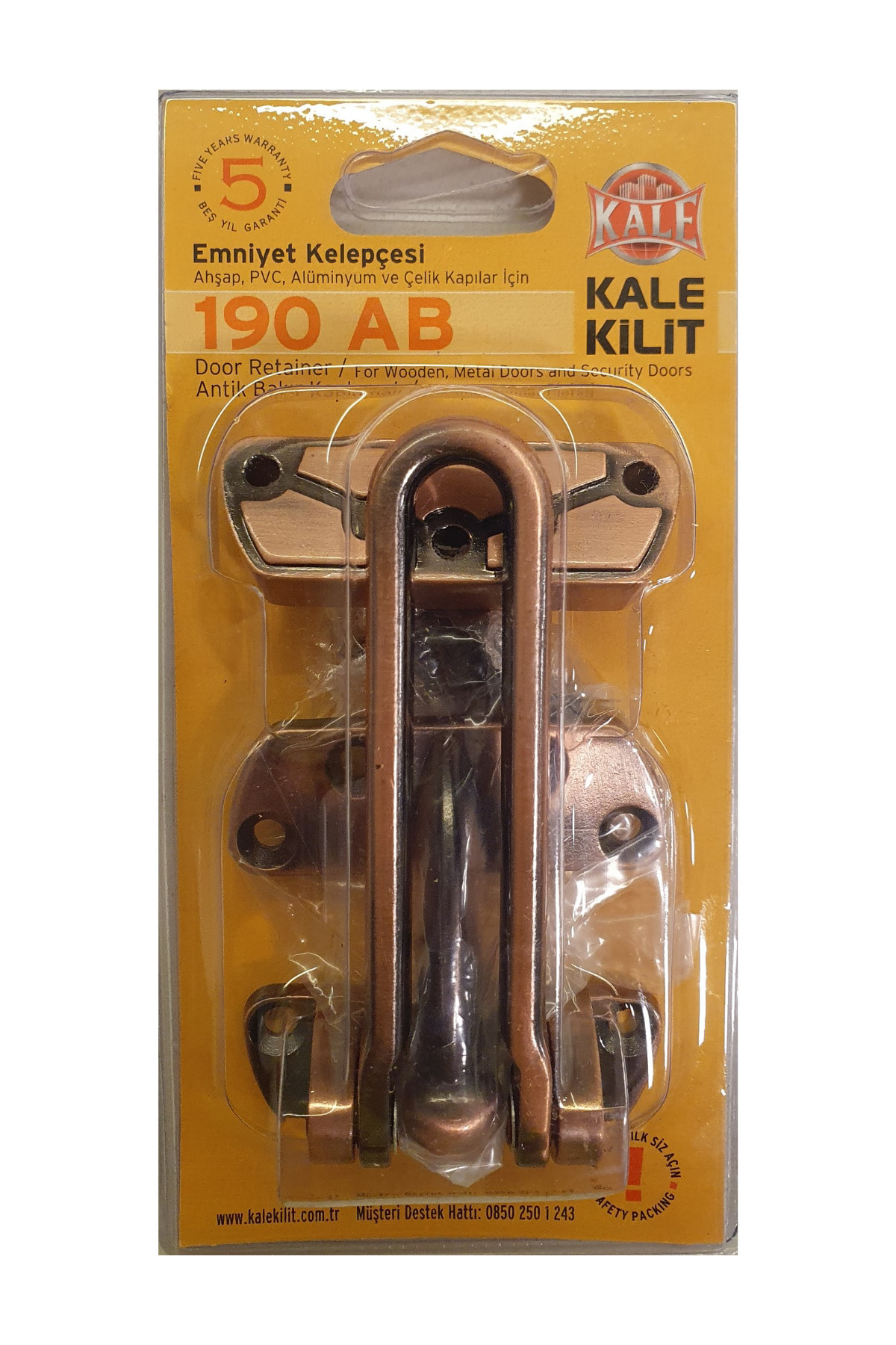 KALE 190 AB EMNİYET KELEPÇESİ KALE 190 AB EMNİYET KELEPÇESİ