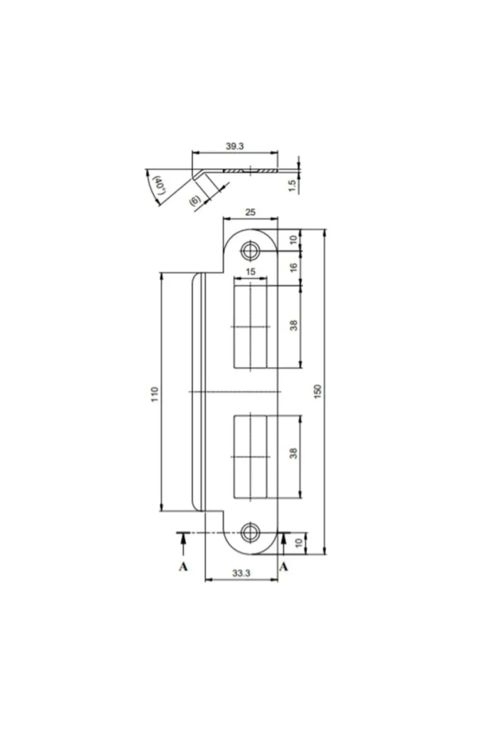 Kale 50mm Sessiz Plastik Dilli Kilit 50 Mm