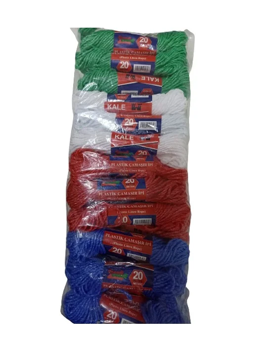 Kale Plastik Çamaşır İpi 20 Metre 24 Adet 5224 Diğer