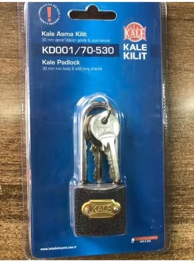 Kale Uzun Kancalı Döküm 30 Asma Kilit