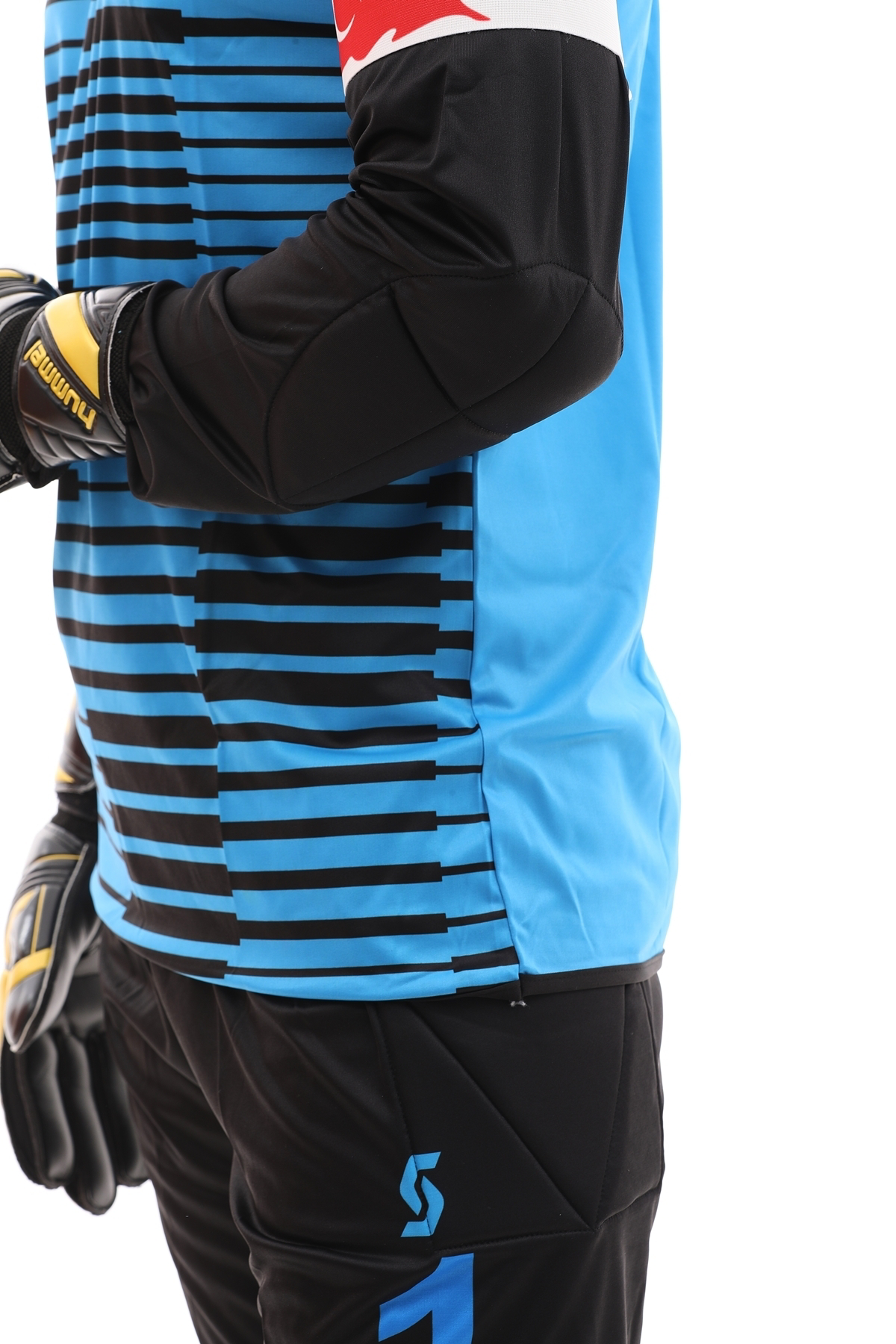 Sportech Kaleci Forma Takımı, Sünger Destekli, Mavi-Siyah K0144