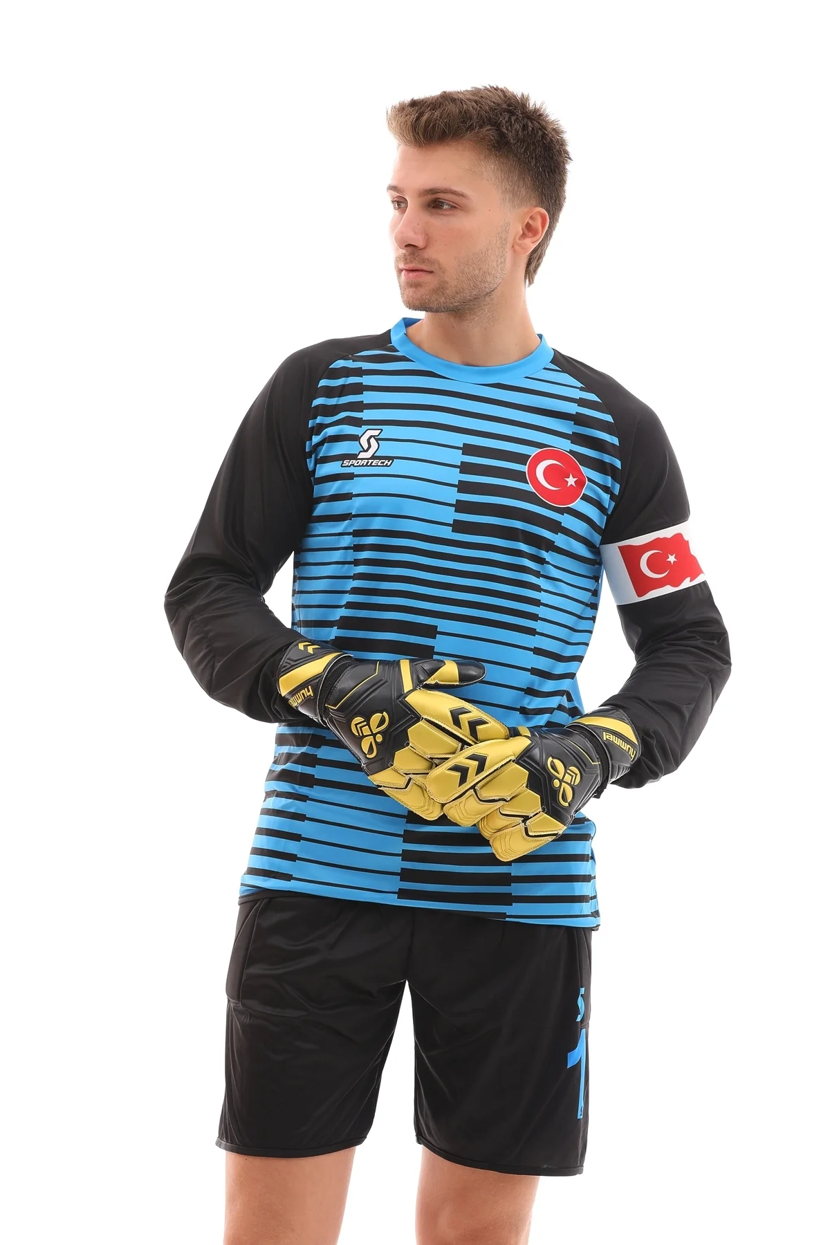 Kaleci Forma Takımı, Sünger Destekli, Yeşil-siyah K0145