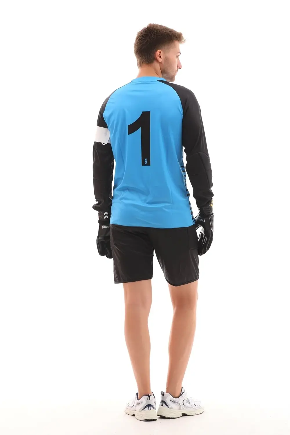 Kaleci Forma Takımı, Sünger Destekli, Mavi-siyah K0144