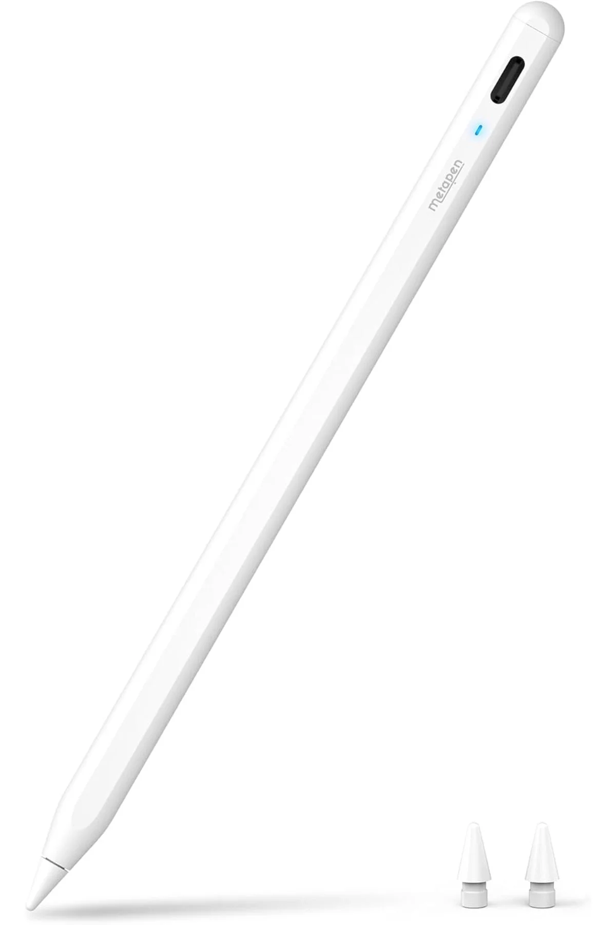 Kalem A8 iPad 2018-2025 ile Uyumlu, 2X Daha Hızlı Şarj, Avuç İçi Reddi, Eğim Hassasiyeti Stylus Kalem Apple iPad 11/10/9/8/7/6 Gen, Pro 12.9/11'', Air