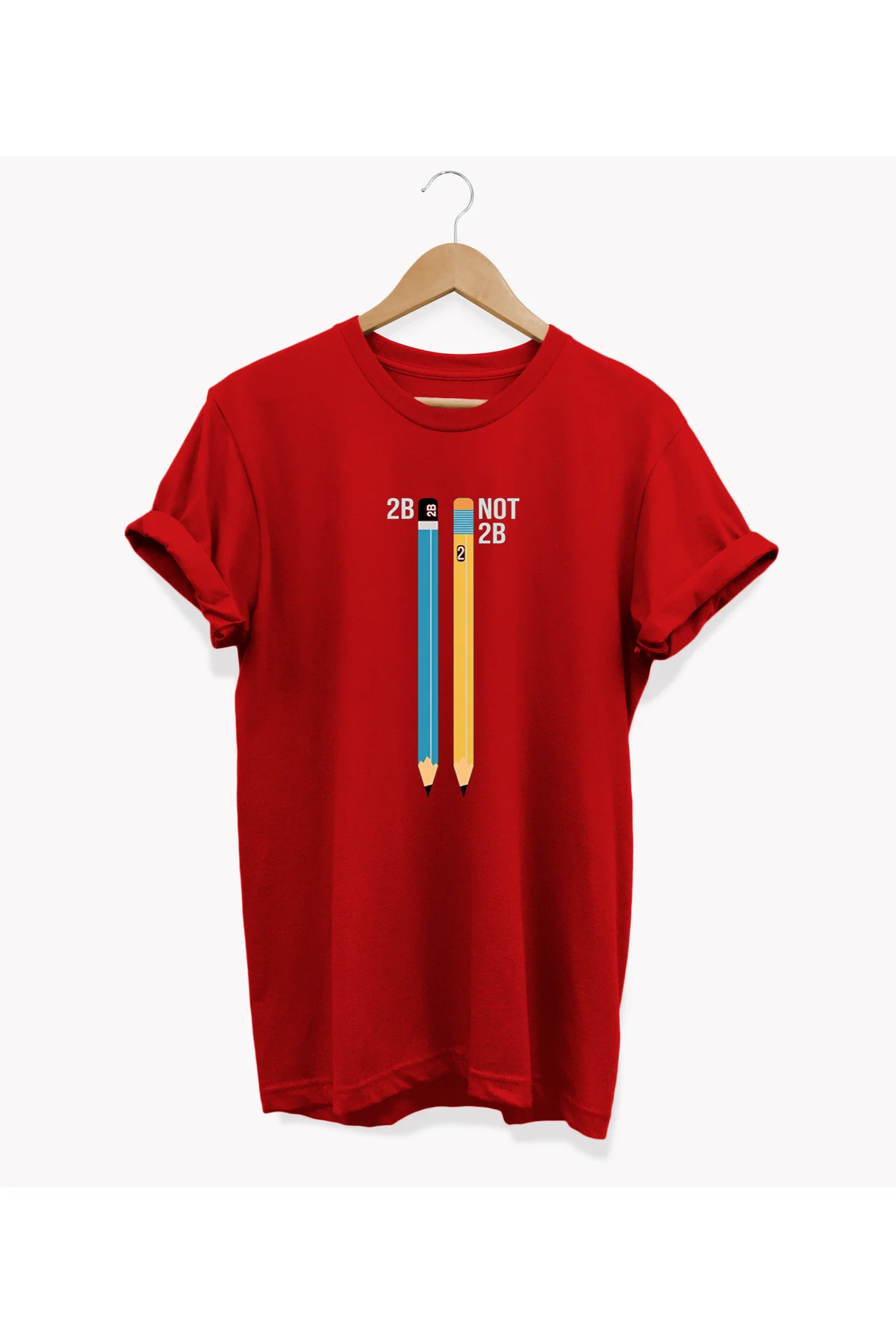 , Kalem Baskılı, %100 Pamuk, Bisiklet Yaka, Basic T-shirt, Normal