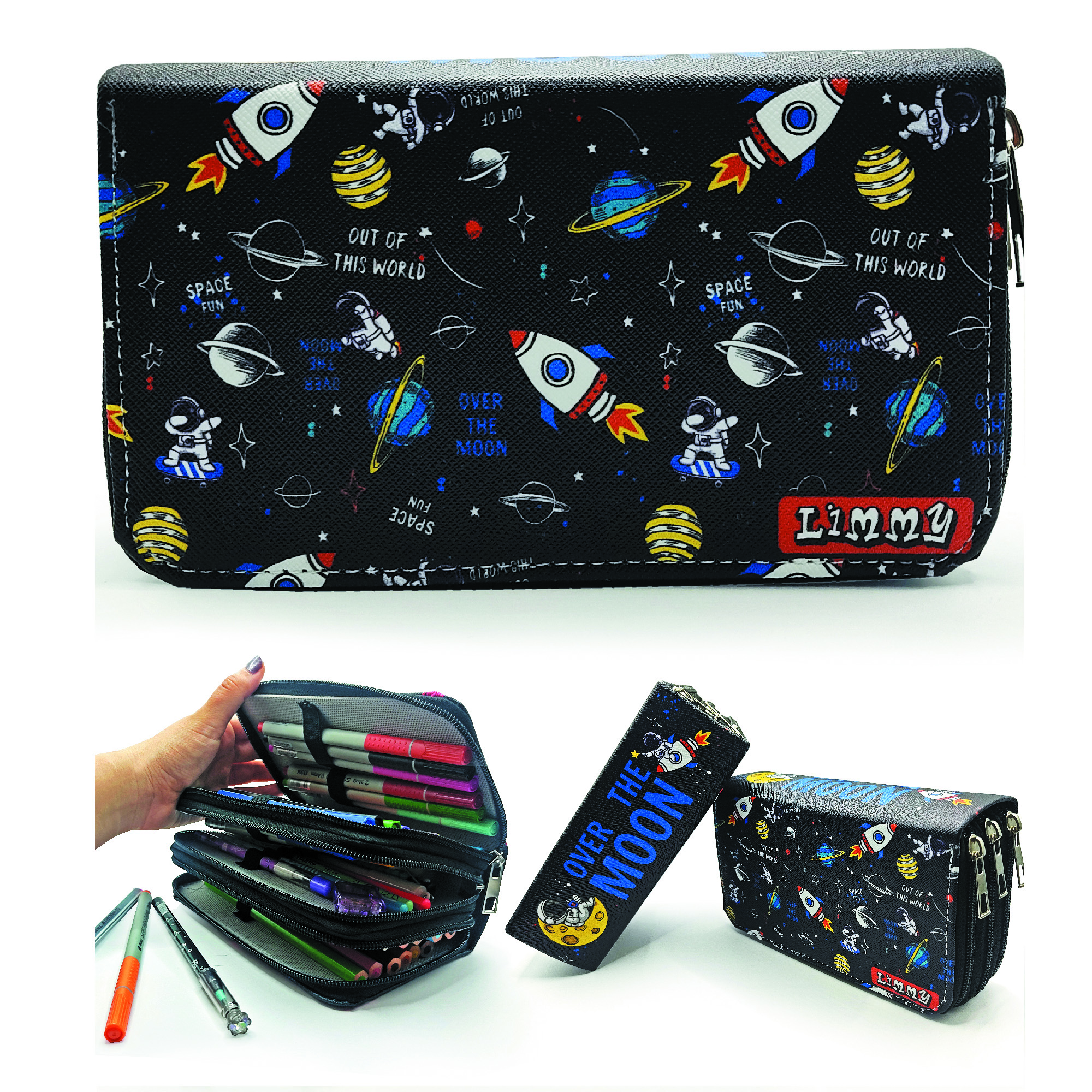 Kalem Kutusu Astronot Uzay Galaksi Kawai Organizer Kalemkutu Vega