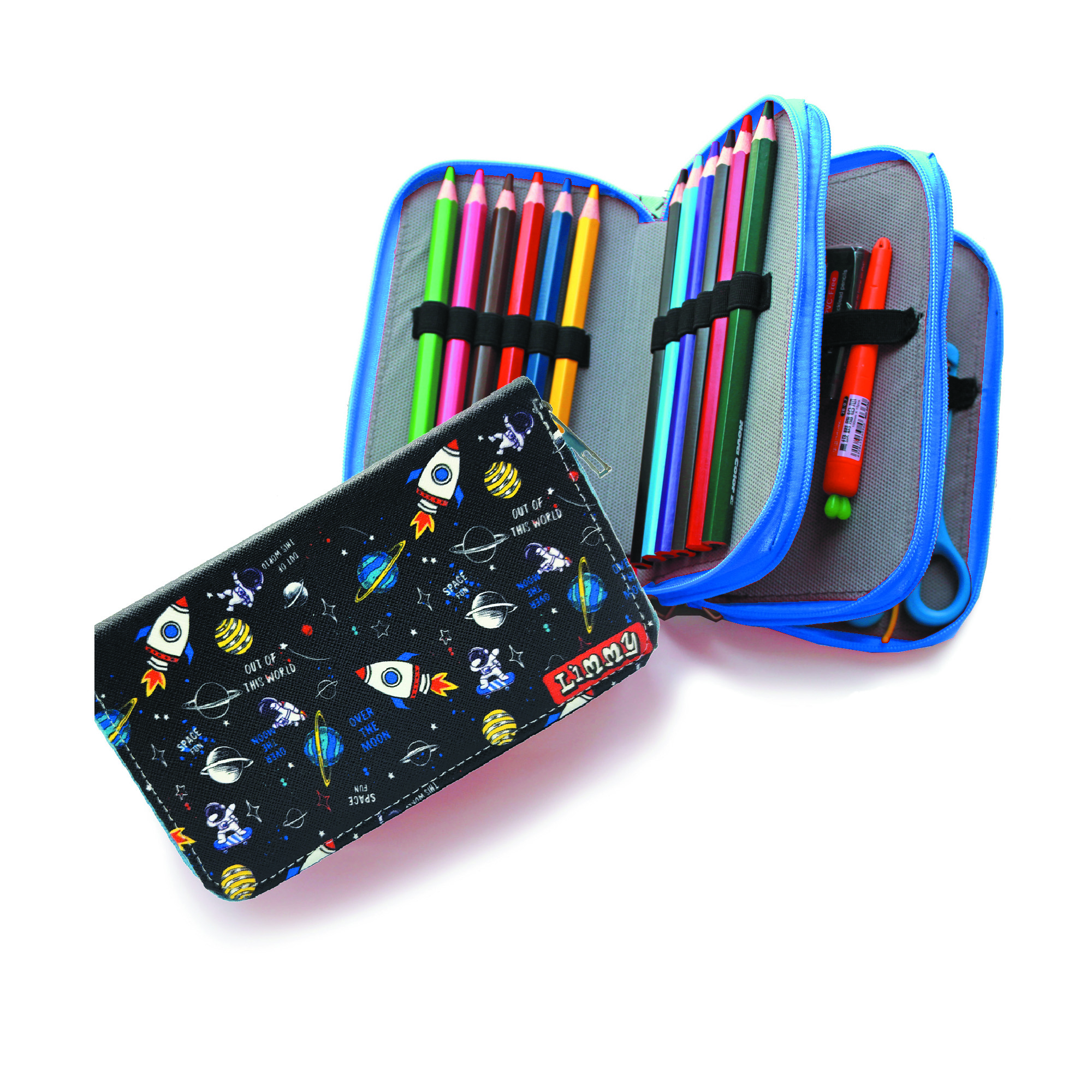 Kalem Kutusu Astronot Uzay Galaksi Kawai Organizer kalemkutu Vega