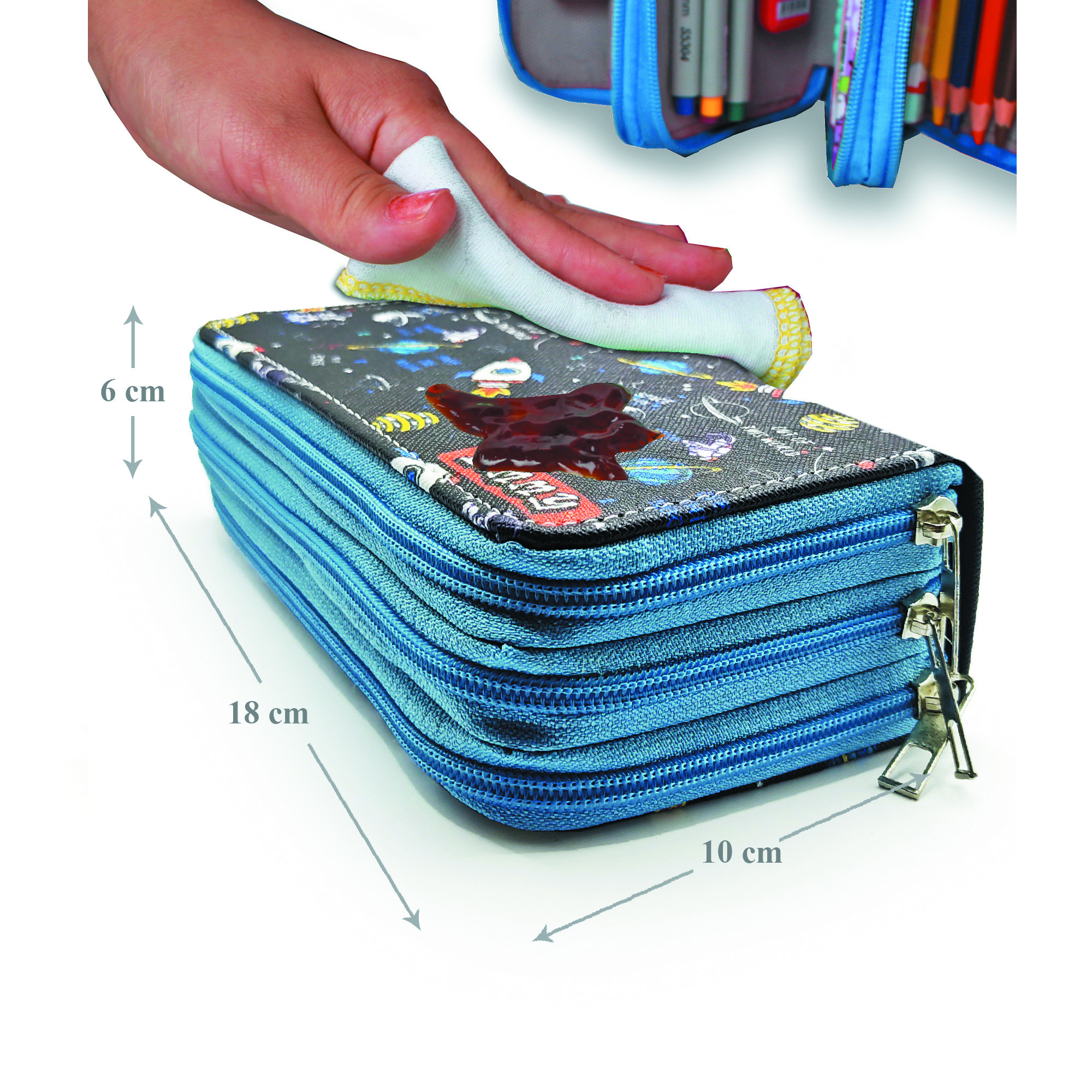 Kalem Kutusu Astronot Uzay Galaksi Kawai Organizer kalemkutu Vega