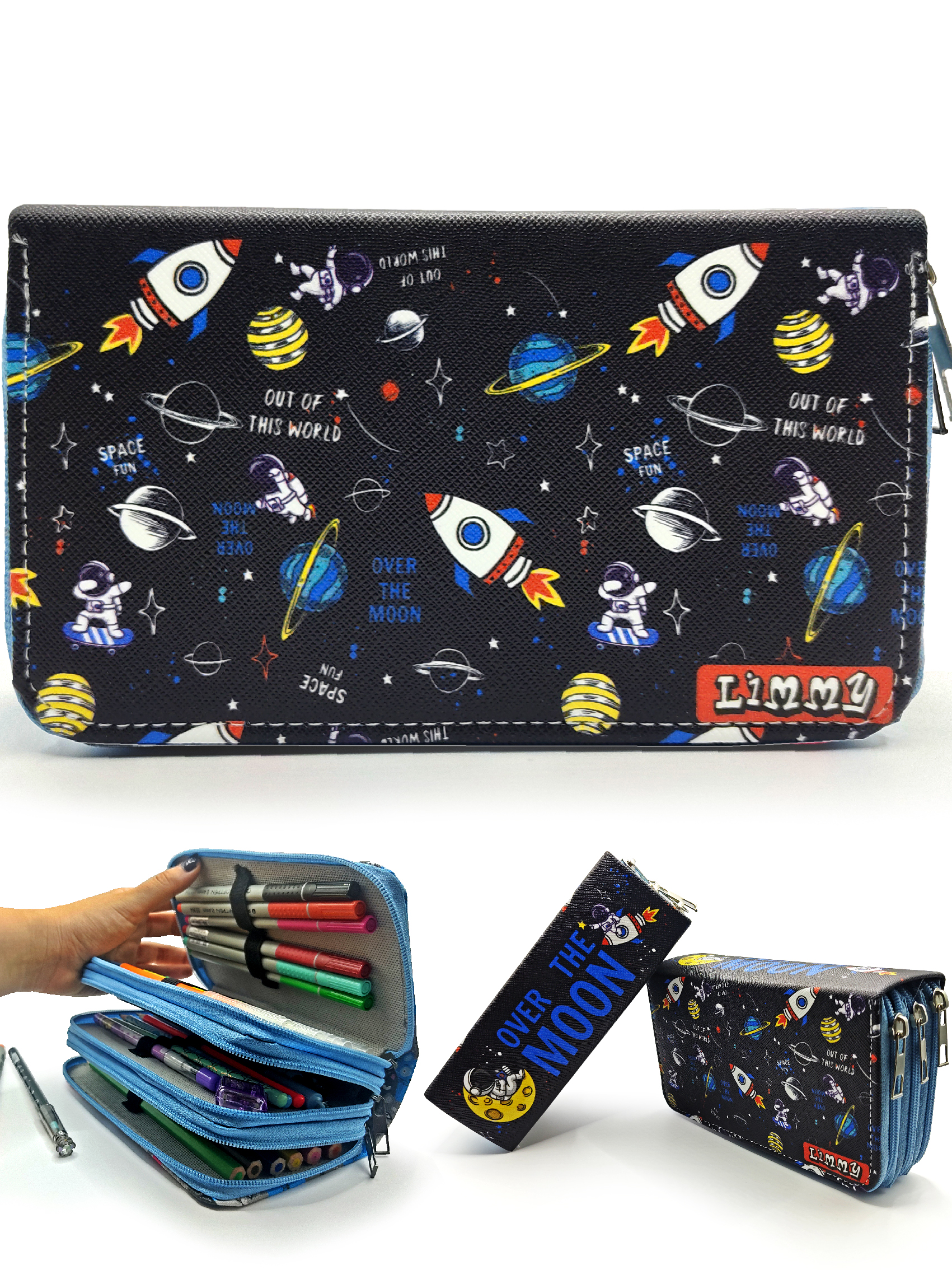 Kalem Kutusu Astronot Uzay Galaksi Kawai Organizer kalemkutu Vega