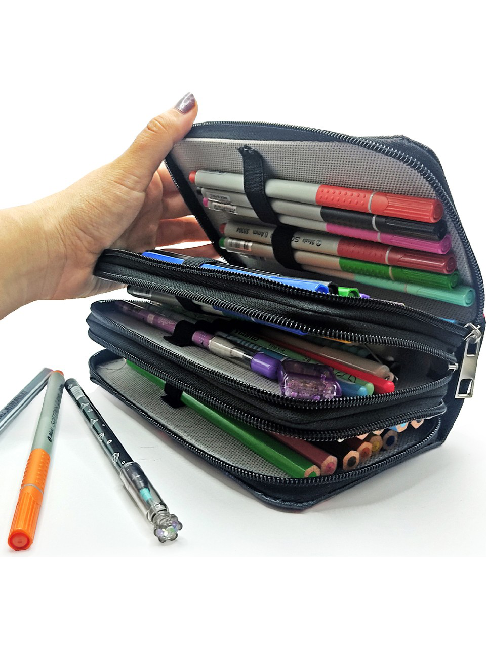 Kalem Kutusu Avakado Love Kawai Organizer Kalemkutu Vegan Deri Üç