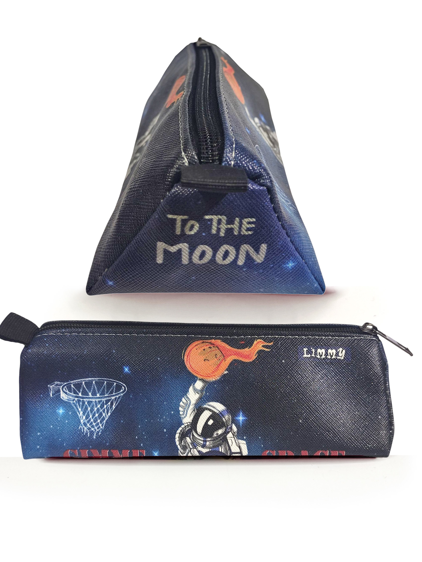 Kalem Kutusu Basketbolcu Astronot Space Üçgen Kalemkutu Jumbo Veg