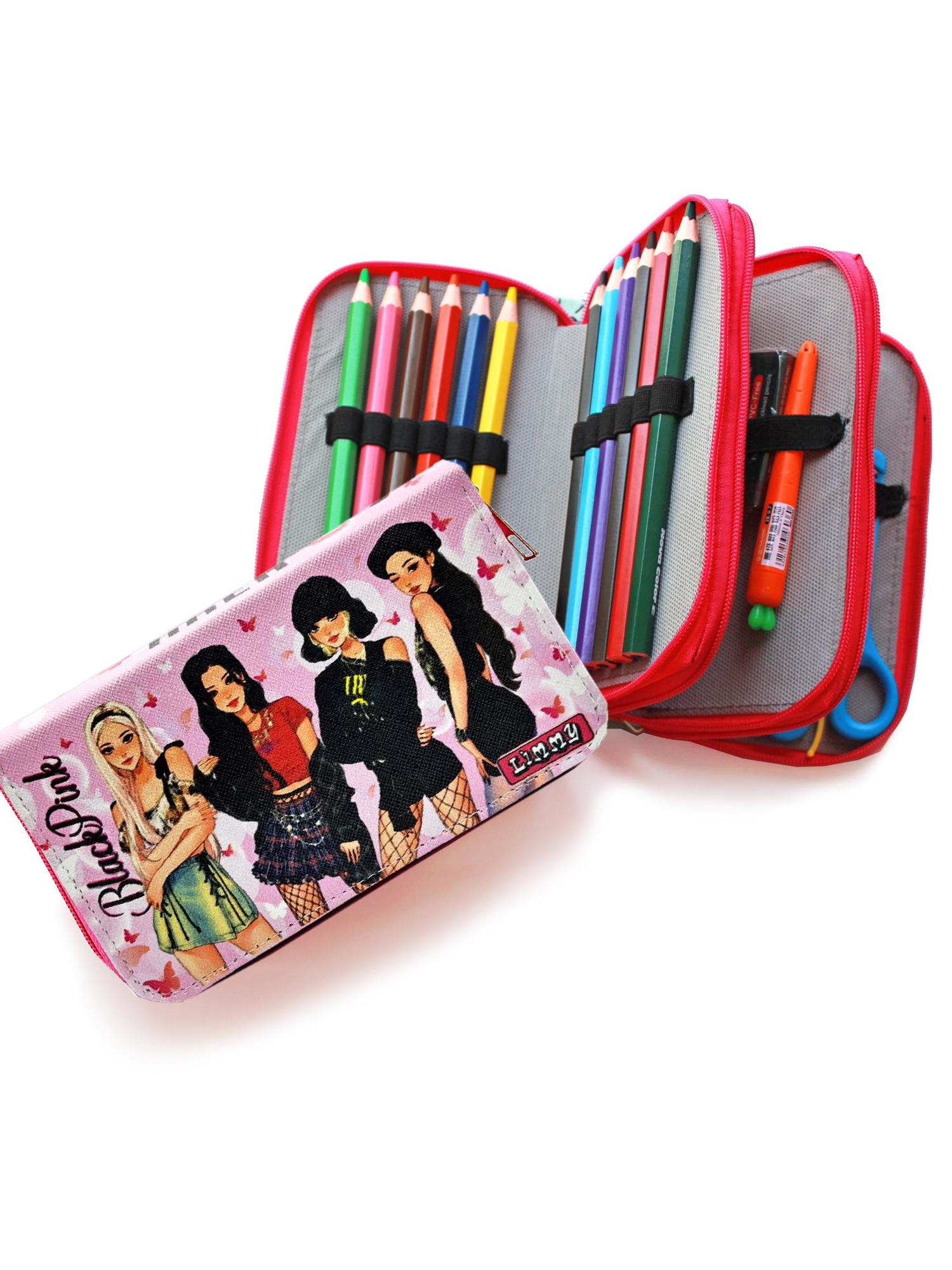 Kalem Kutusu Black Pink Blackpink Organizer Kalemkutu Vegan Deri Kalem Kutusu Black Pink Blackpink Organizer Kalemkutu Vegan Deri