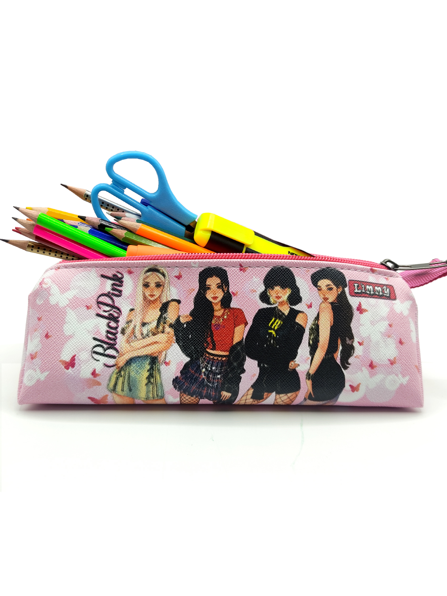 Kalem Kutusu Blackpink Kelebekli Kalemlik Üçgen Kalemkutu Vegan D