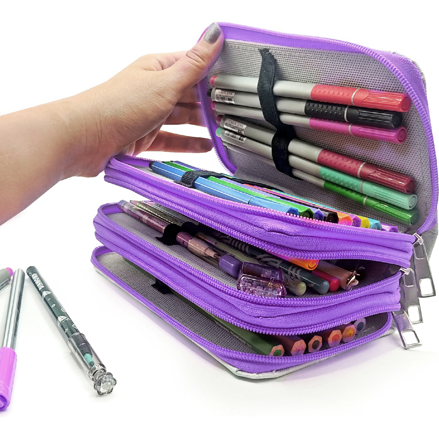 Limmy Kalem Kutusu Bts Desenli Kpop Organizer Kalemkutu Vegan Deri Üç B