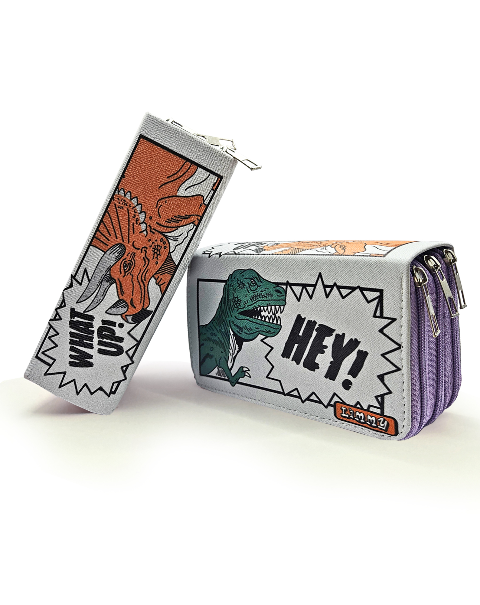 Kalem Kutusu Dinozor Karikatür Dinosaur Organizer Kalemkutu Vegan