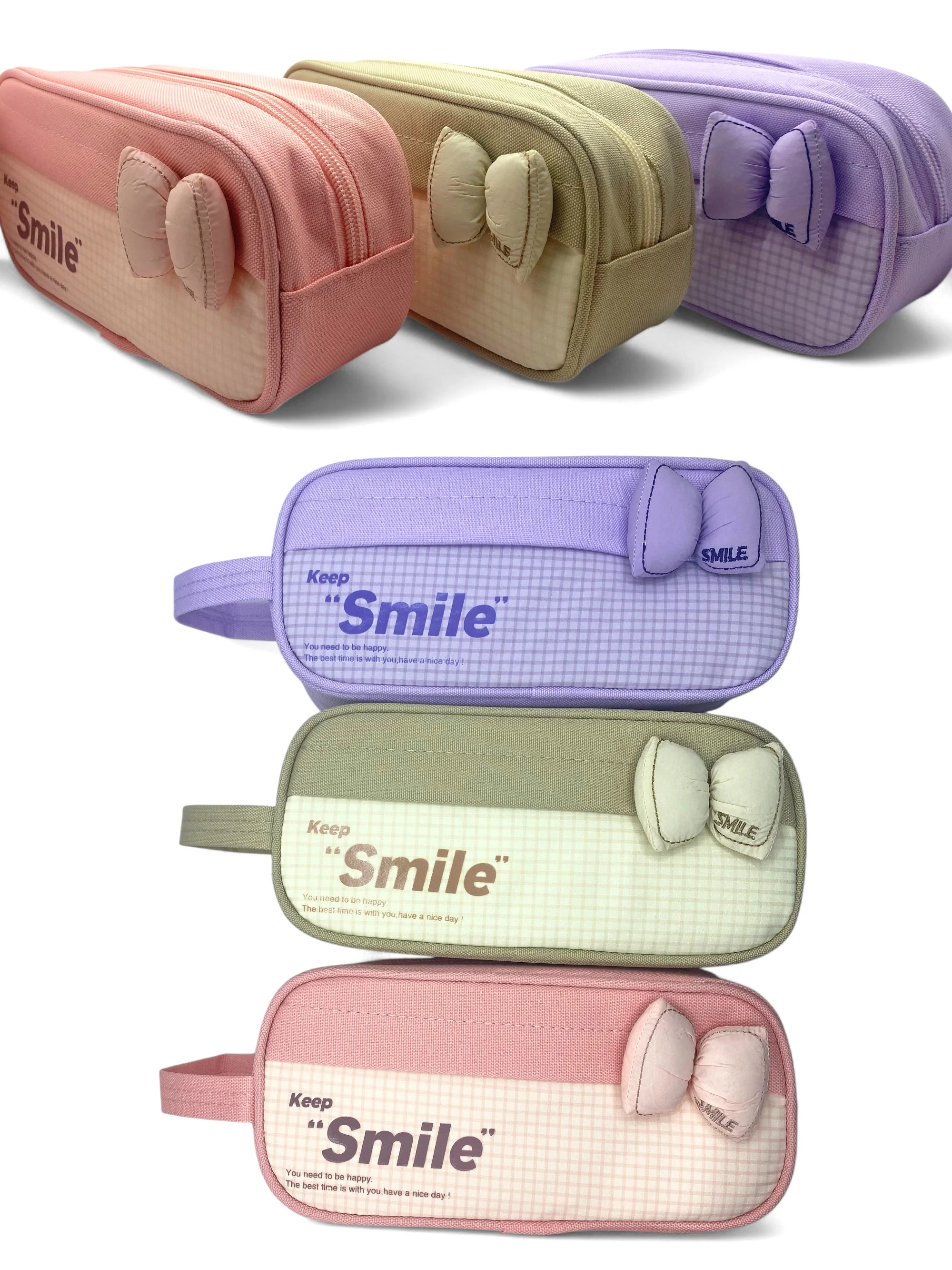 Kalem Kutusu Fiyonk Smile Geniş Kapasiteli iki Bölmeli Kalemlik - Kalem Kutusu Fiyonk Smile Geniş Kapasiteli iki Bölmeli Kalemlik -