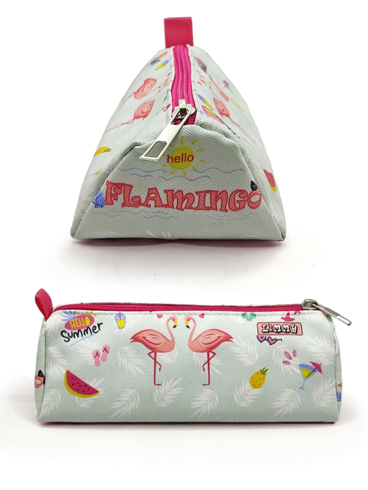 Kalem Kutusu Flamingo Kuğu Üçgen Kalemkutu Jumbo Vegan Deri Kalem