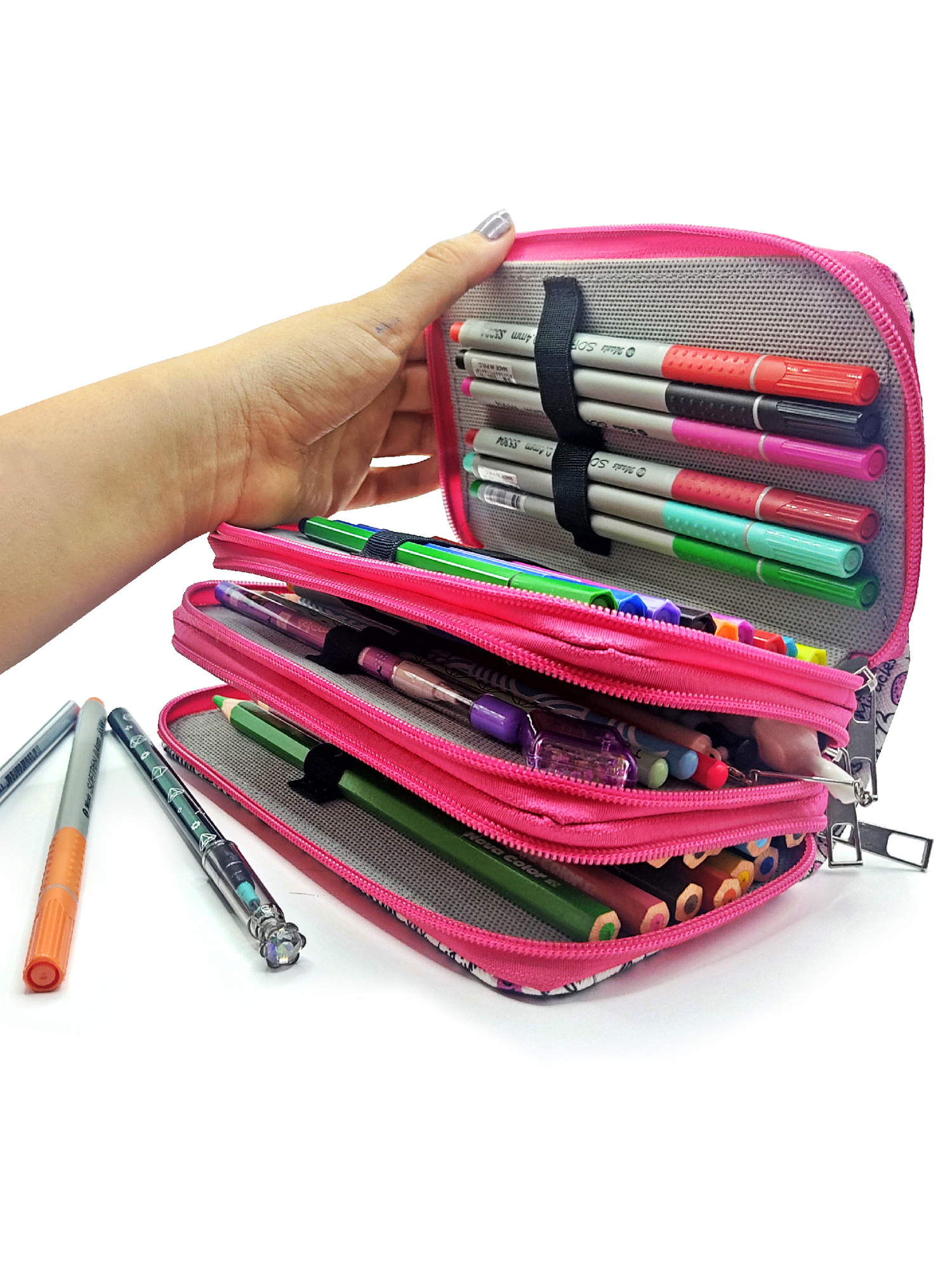 Kalem Kutusu Unicorn-Flamingo-Avakado Kawai Organizer Kalemkutu V