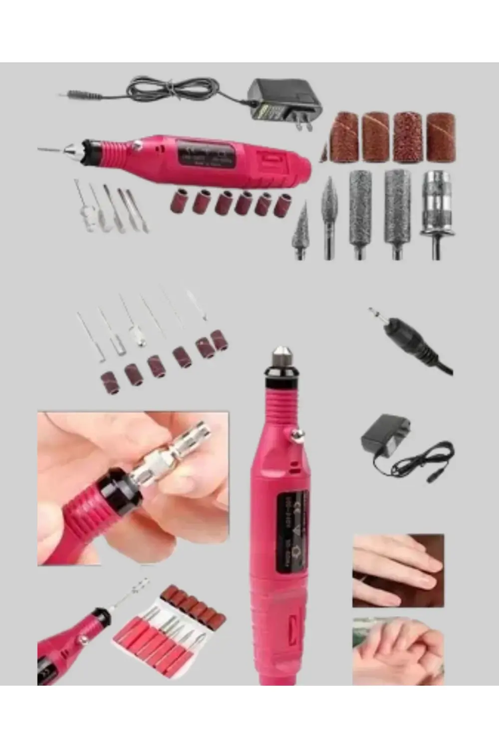 Kalem Tipi Sessiz Manikür Pedikür Cihazı