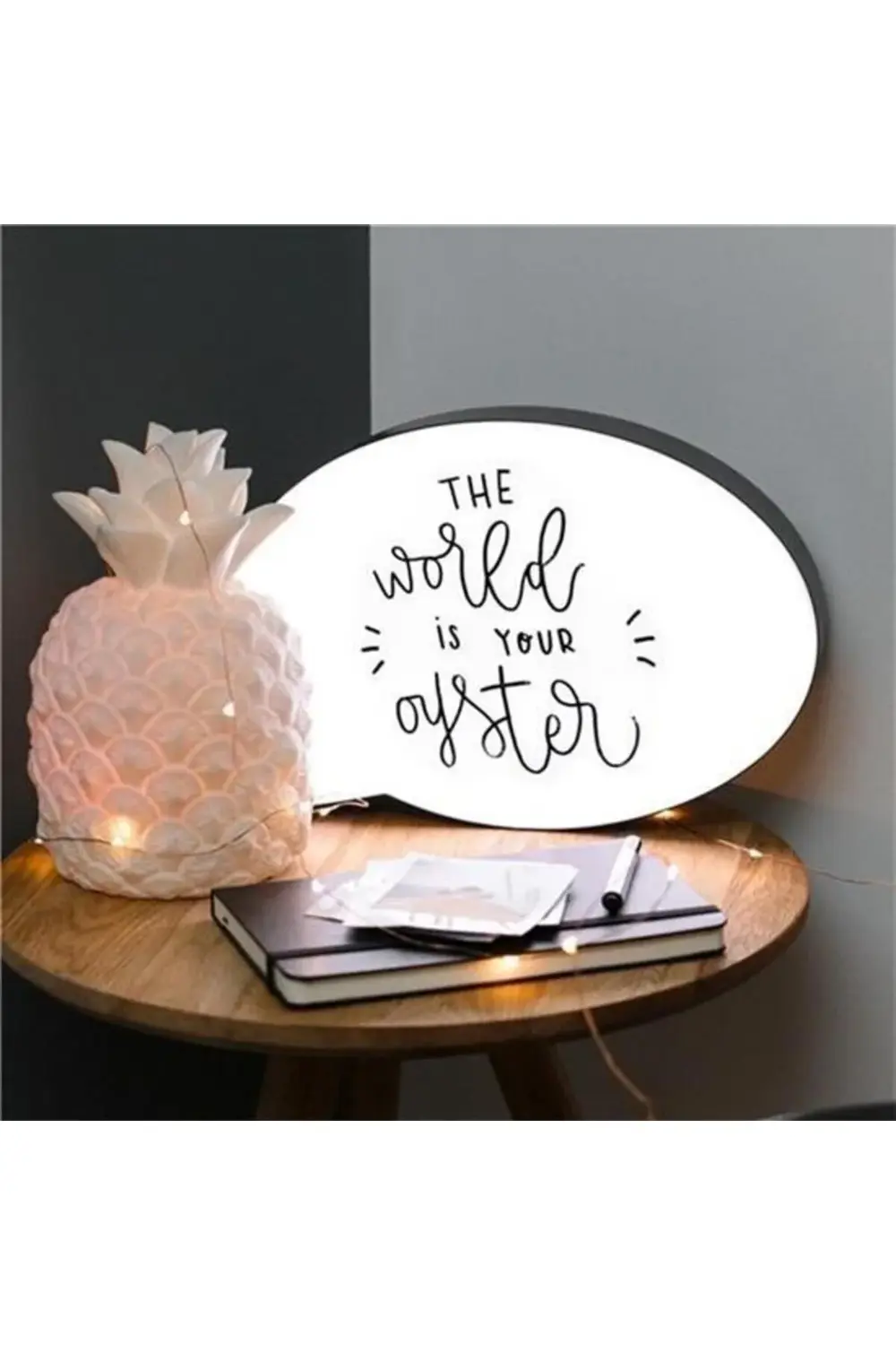 ® Kalemle Yazılabilen Konuşma Balonu Görünümlü Işıklı Mesaj Panos