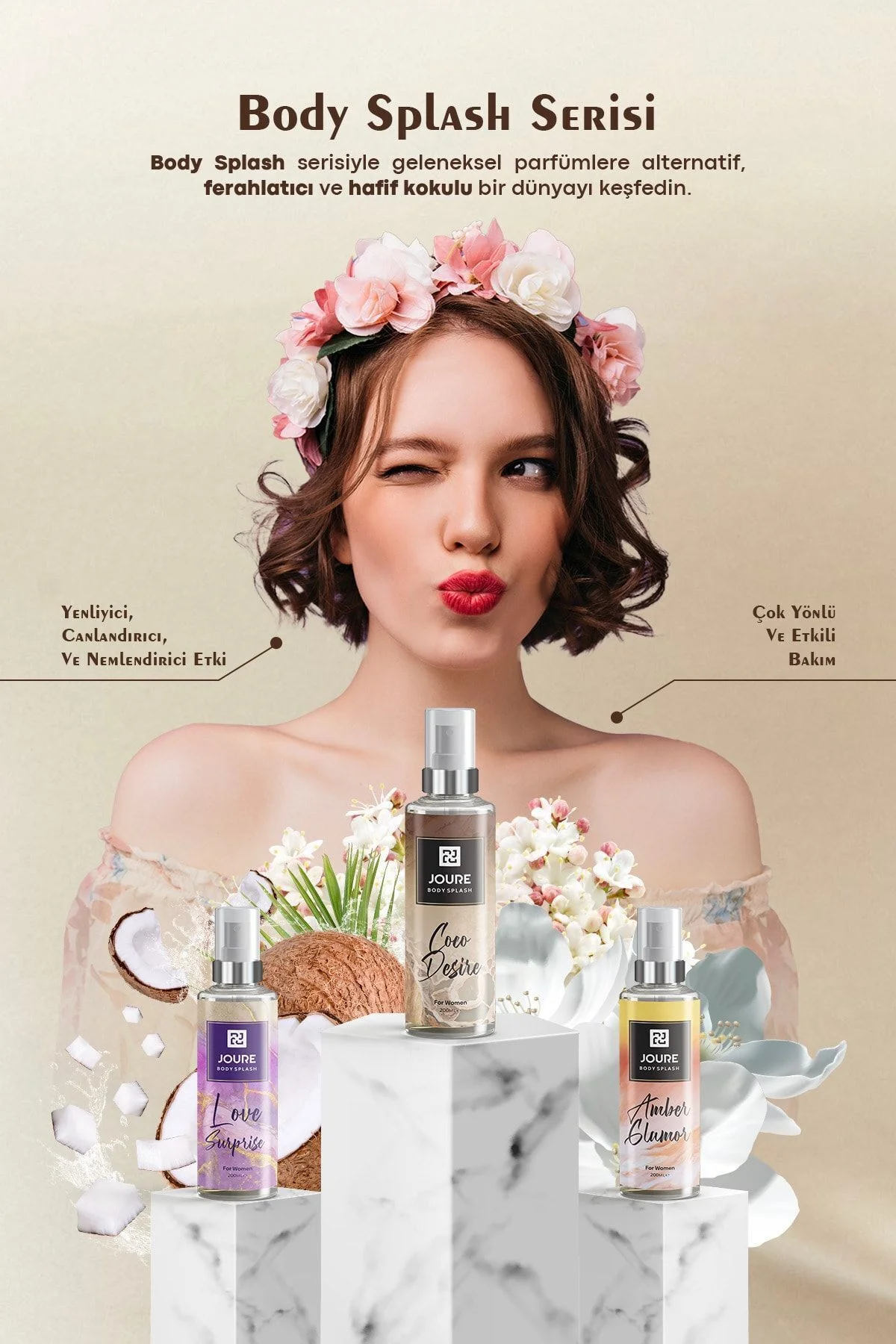 Kalıcı Coco Desire Kokusu Ve Nemlendirme Etkili Kadın Vücut Spreyi 200 ml - Görsel 3