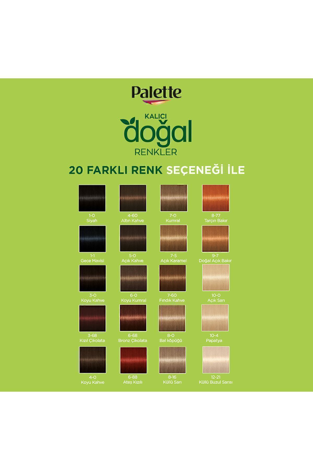 Palette Kalıcı Doğal Renkler 5-0 Açık Kahve