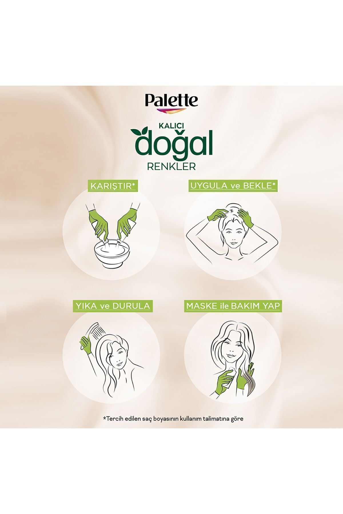 Palette Kalıcı Doğal Renkler 5-0 Açık Kahve