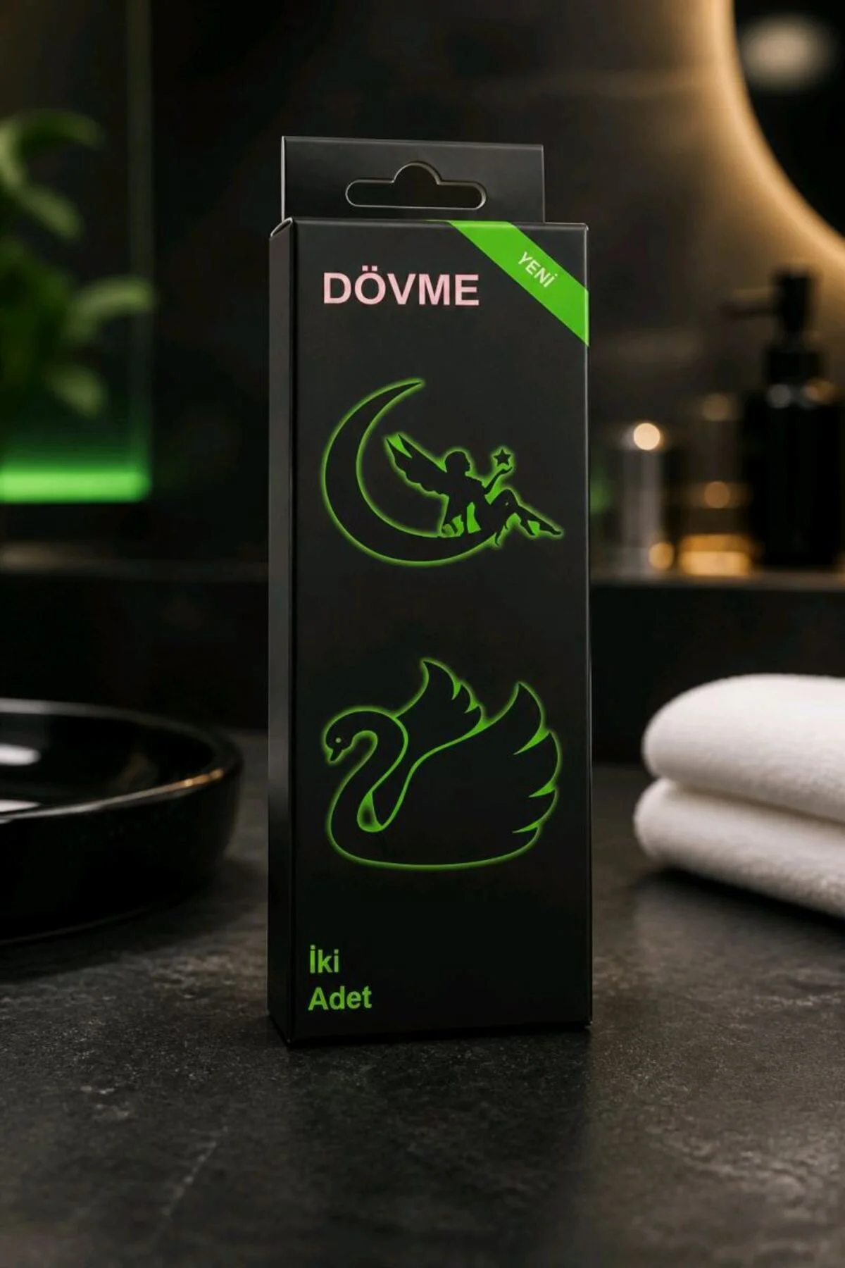 Kalıcı Gece Fosforlu Figürlü Dövme