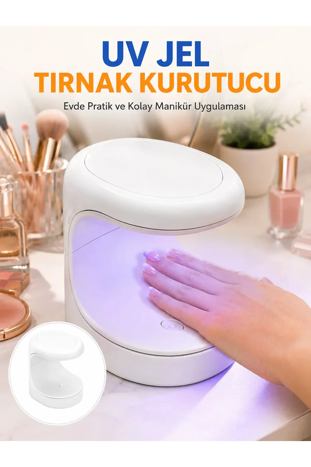 Kalıcı Oje Kurutucu Mini UV Işınlı Taşınabilir Hızlı ve Pratik Oje Kurutucu Yeni Nesil Kalıcı Oje Kurutucu Mini UV Işınlı Taşınabilir Hızlı ve Pratik Oje Kurutucu Yeni Nesil