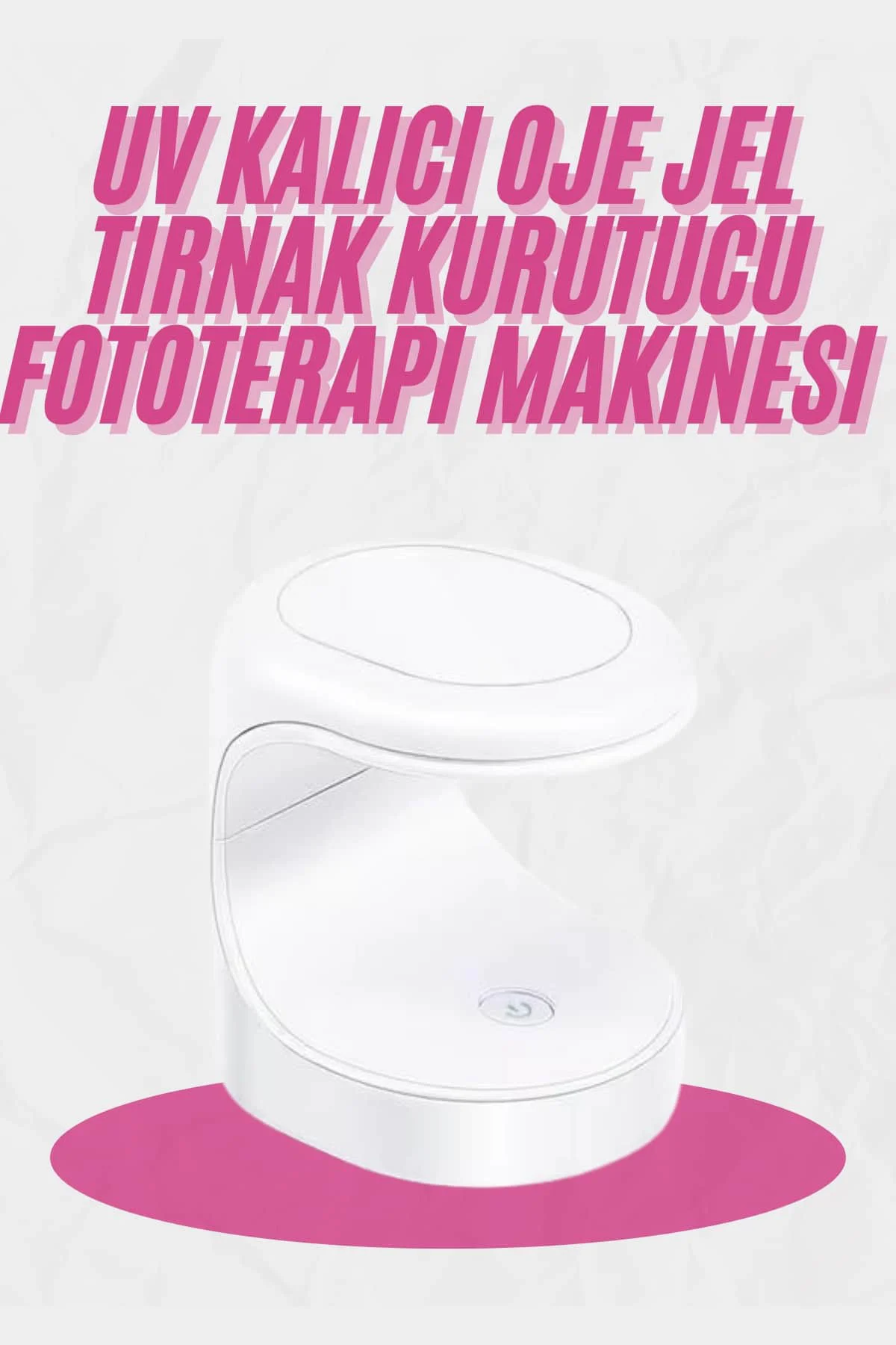 Kalıcı Oje Kurutucu Mini UV Işınlı Taşınabilir Hızlı ve Pratik Oj