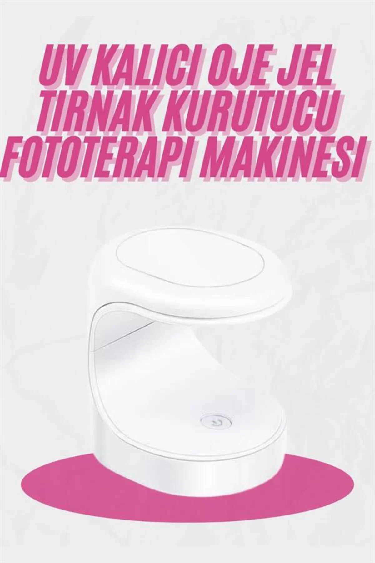 Kalıcı Oje Kurutucu Mini UV Işınlı Taşınabilir Hızlı ve Pratik Oj