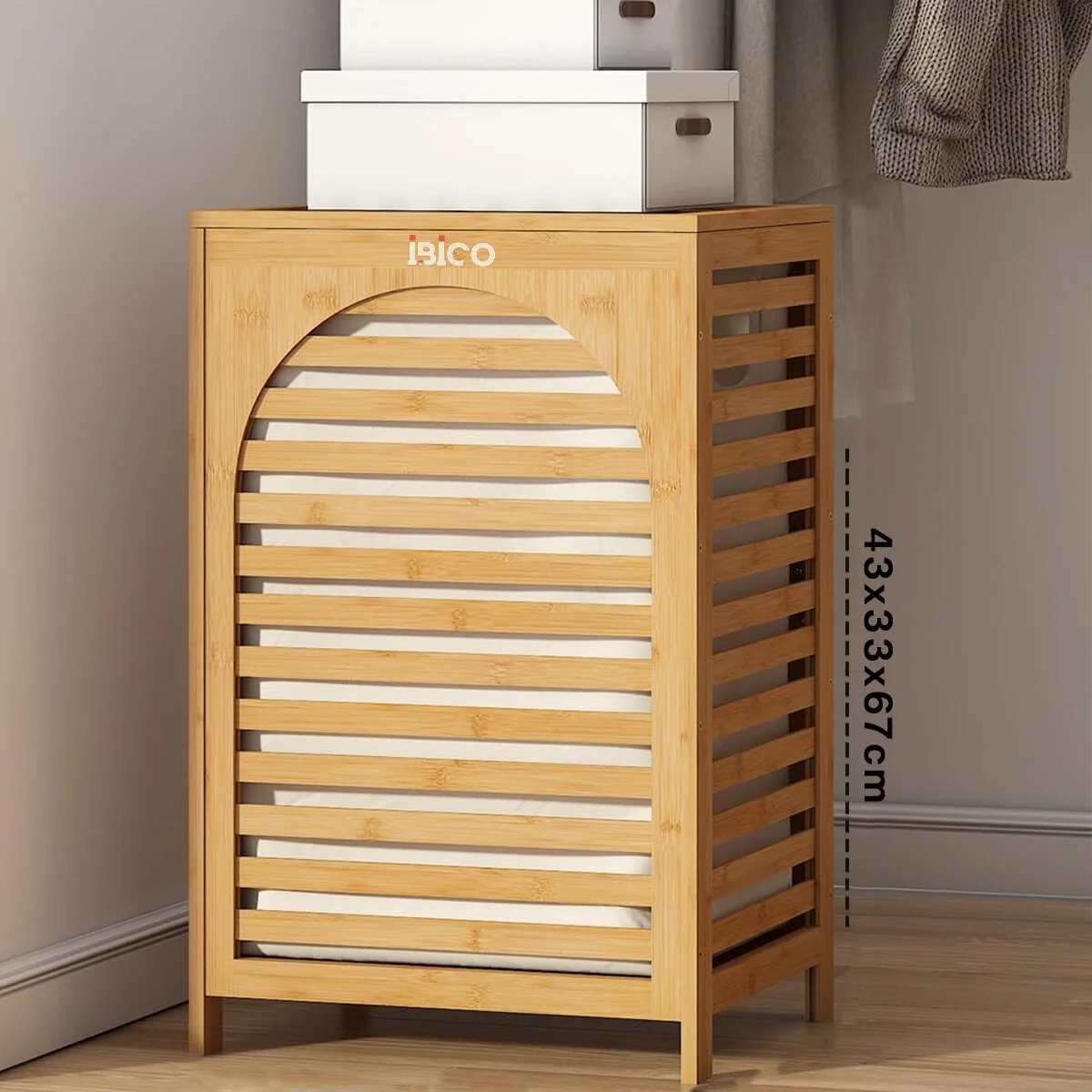 Kalın Ahşap Bambu Kirli Çamaşır Sepeti Kumaş Çantalı Sepet=43x33x67cm Bx40 Fiyatı, Yorumları ve Özellikleri