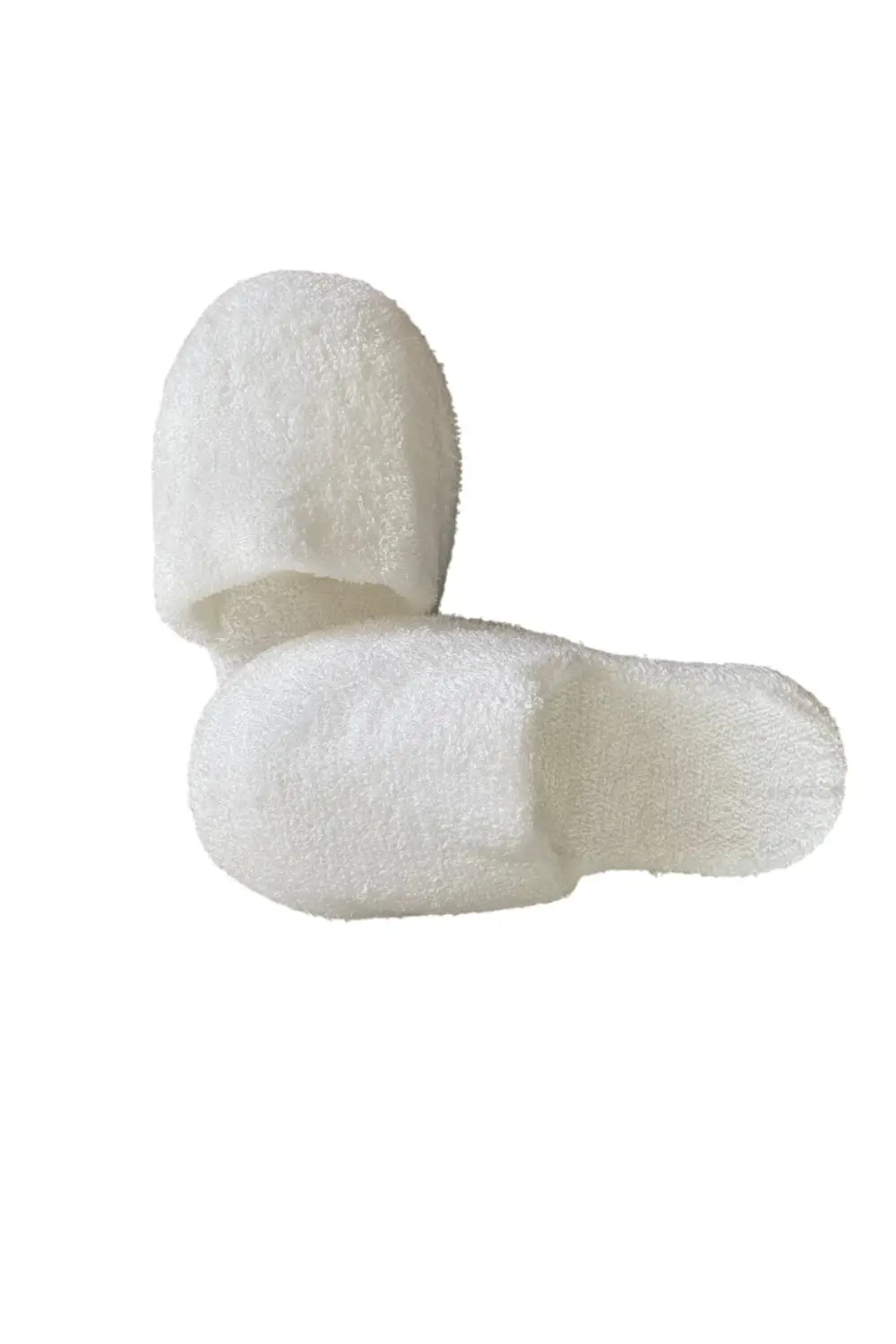 Kalın Kaymaz Taban Havlu Banyo Ev Otel Spa Lohusa Terliği Beyaz K