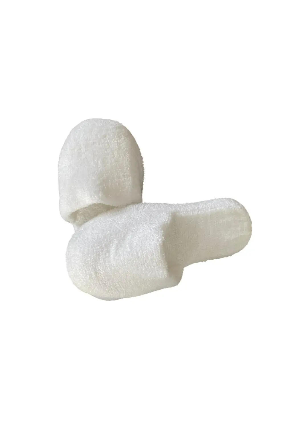 Kalın Kaymaz Taban Havlu Banyo Ev Otel Spa Lohusa Terliği Beyaz K