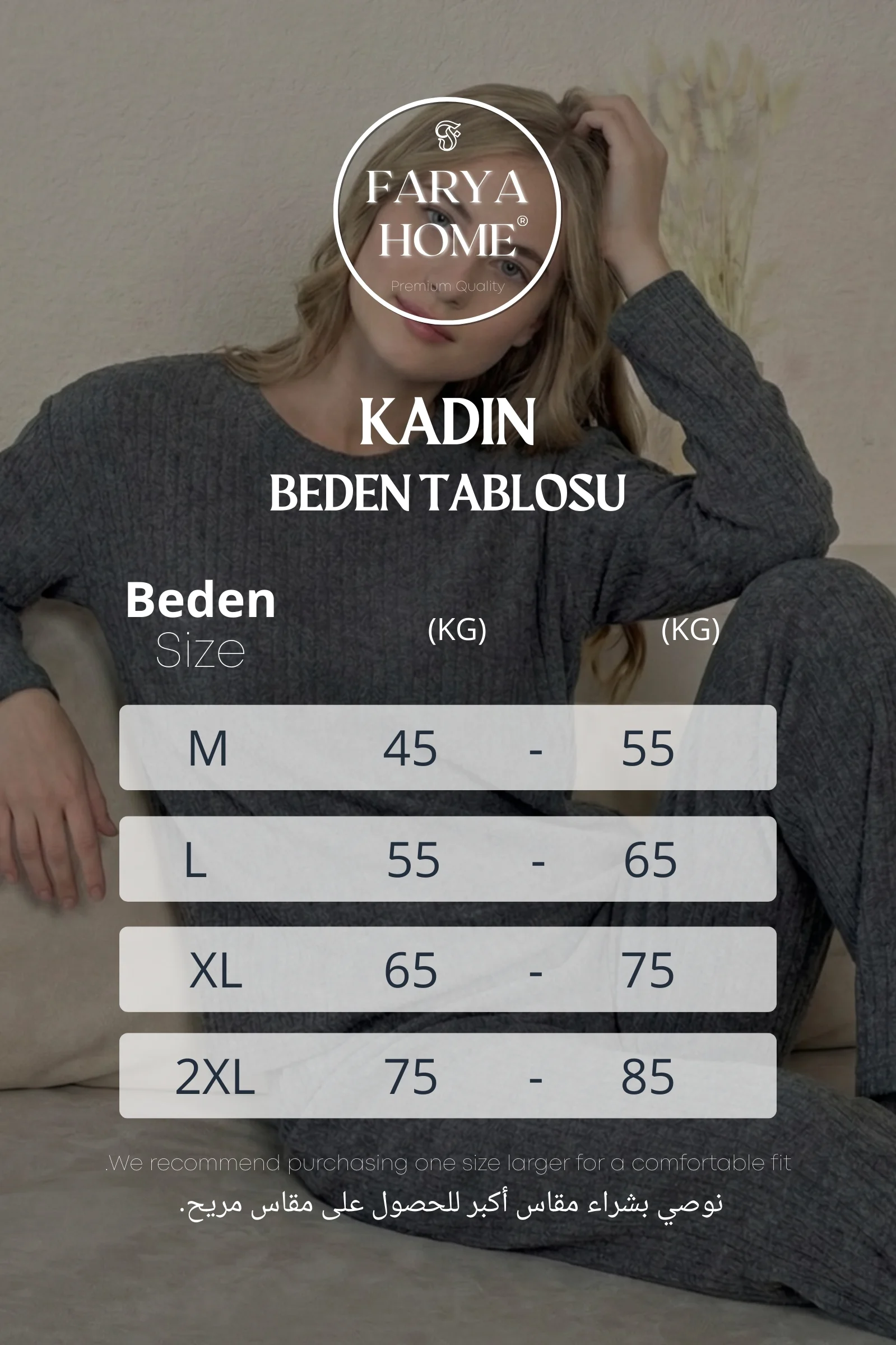 Kalın Kışlık İnterlok Şeritli Uzun Kollu Örme Pijama Takımı, Antrasit, L Fiyatı, Yorumları ve Özellikleri